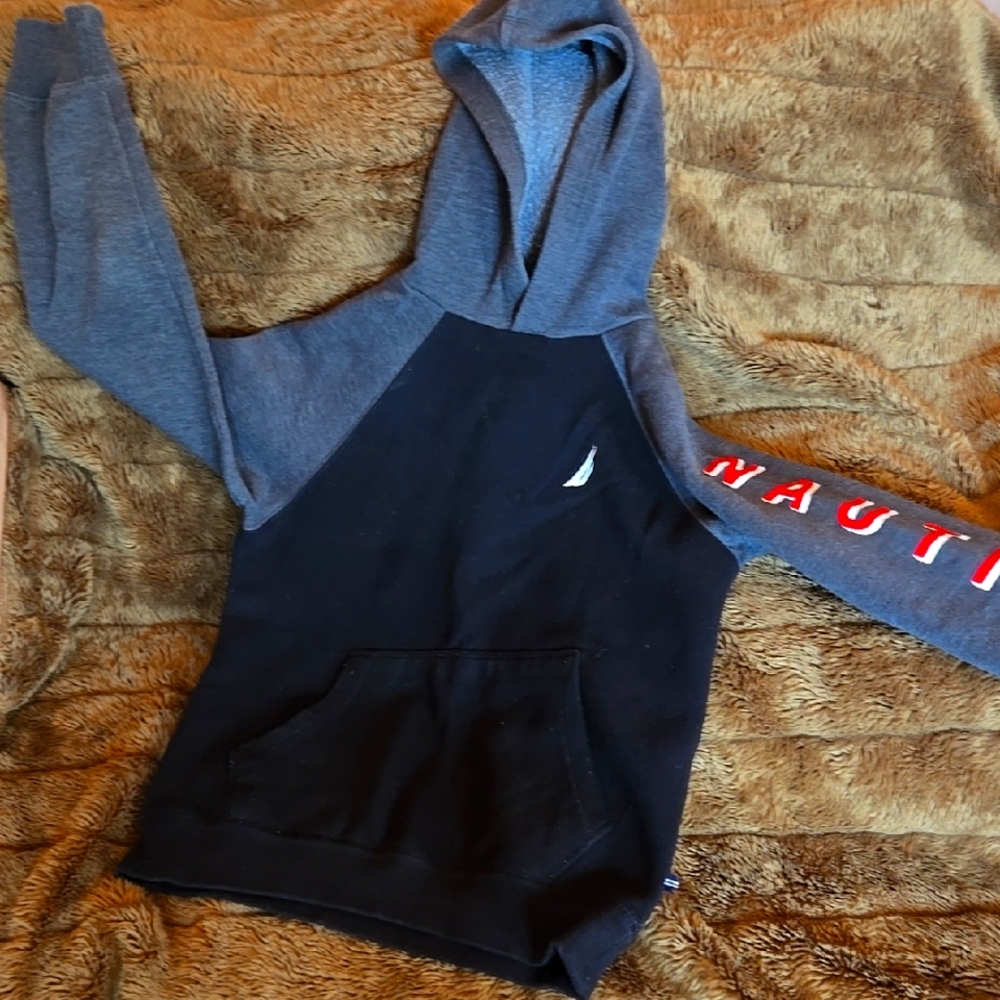 Nautica Streetwear Black and Gray Hoodie